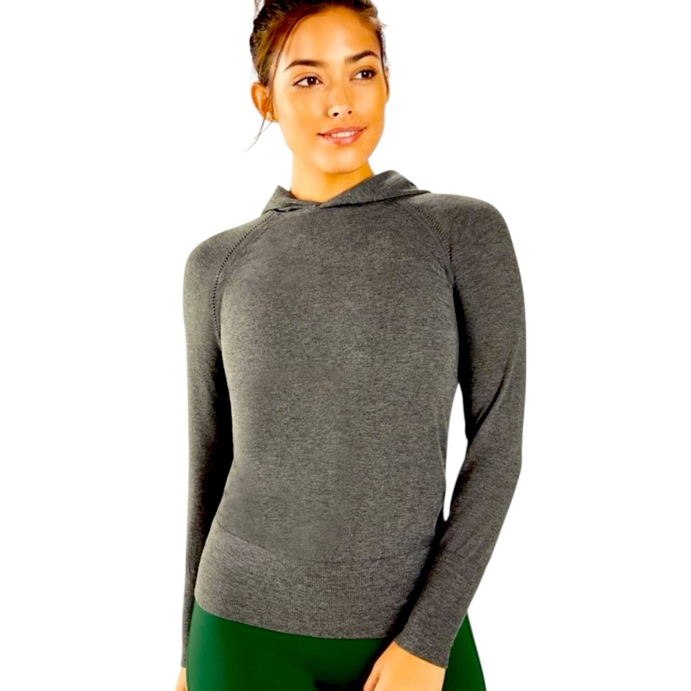 Fabletics Kinsley Seamless Long-Sleeve Hoodie Size Small